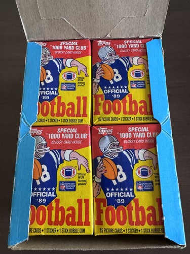 Topps football wax box - 1989, 36